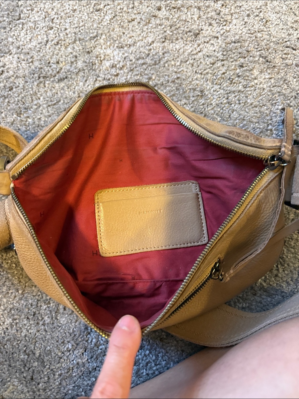 Hammitt Tan Leather Crossbody Belt Bag - Picture 10 of 11